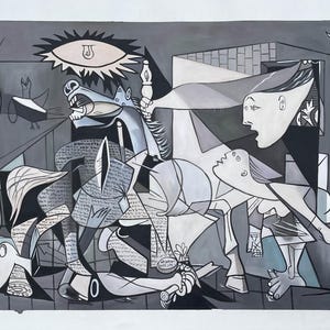 Pablo Picasso - Guernica 60 X 130 Cm HANDMADE Oil on Canvas