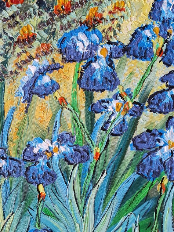 フィンセント・ファン・ゴッホ - アイリス 50 x 60 cm 油絵複製手描き