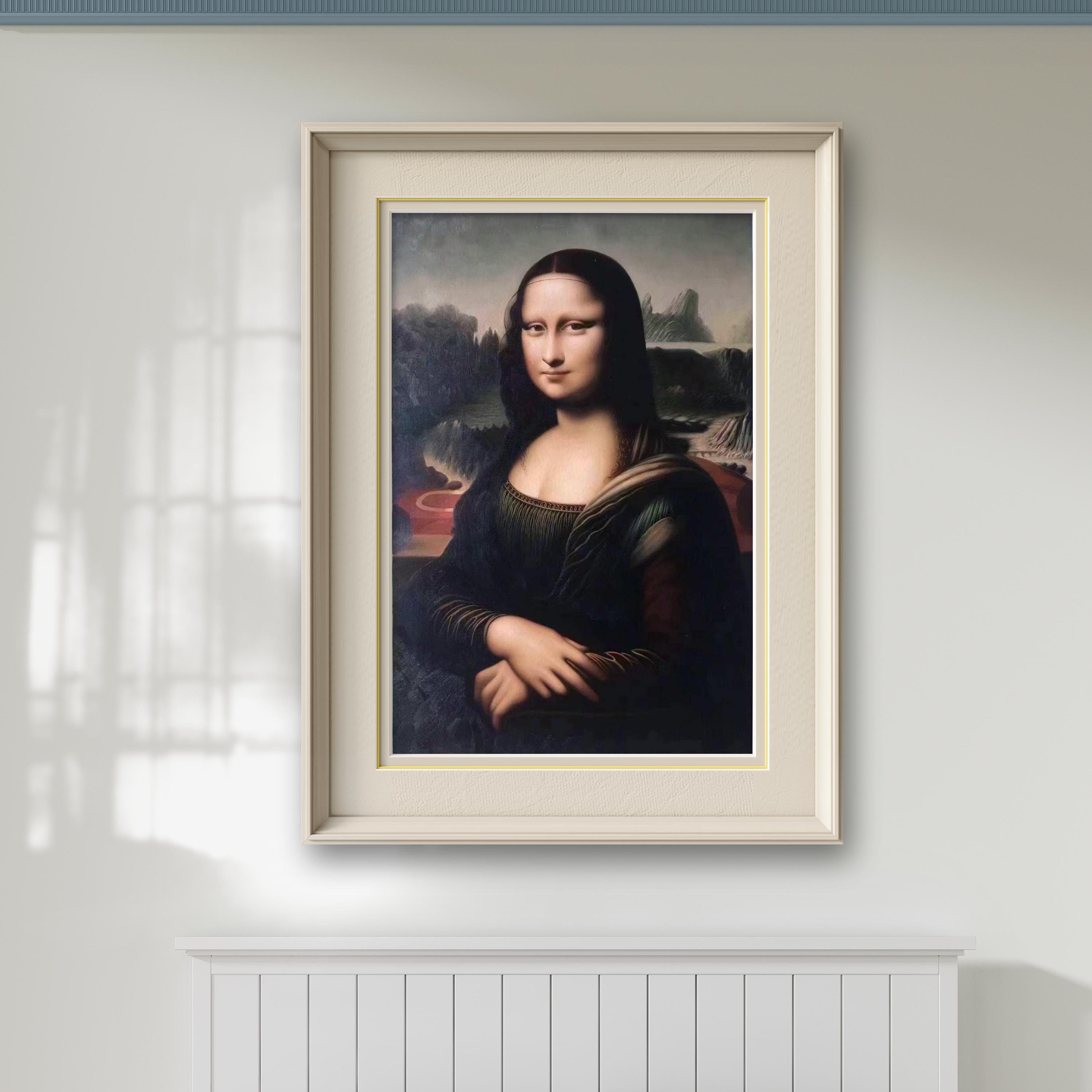 レオナルド・ダ・ヴィンチ – モナ・リザ 60 x 90 cm 手作り複製油絵