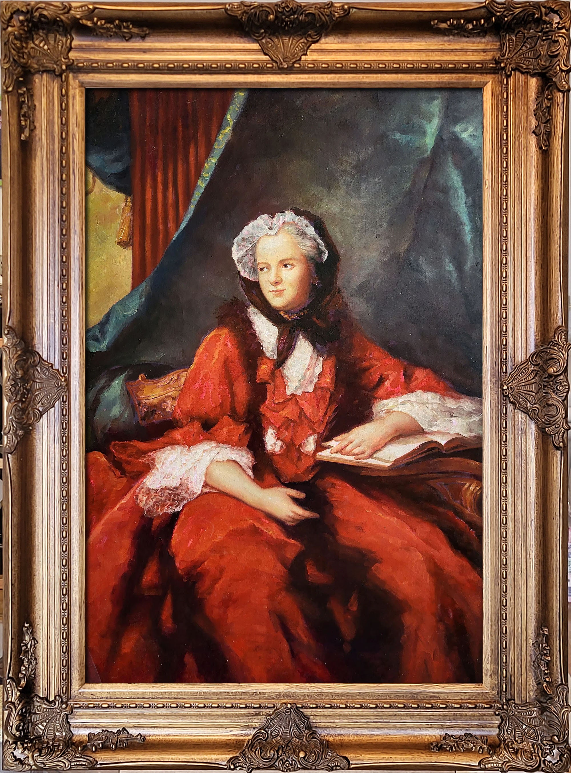 ジャン＝マルク•ナティエ　肖像画 女性の肖像画 Portrait of a Woman】フランス‐ロココ美術画家