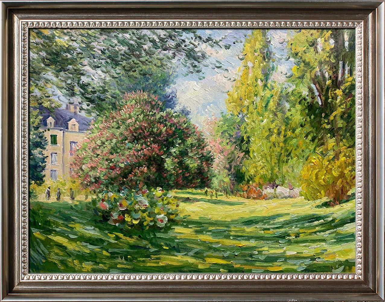 Pixxprint Claude Monet - Paysage Au Parc De Monceau, Blanc, image size:1276x1000