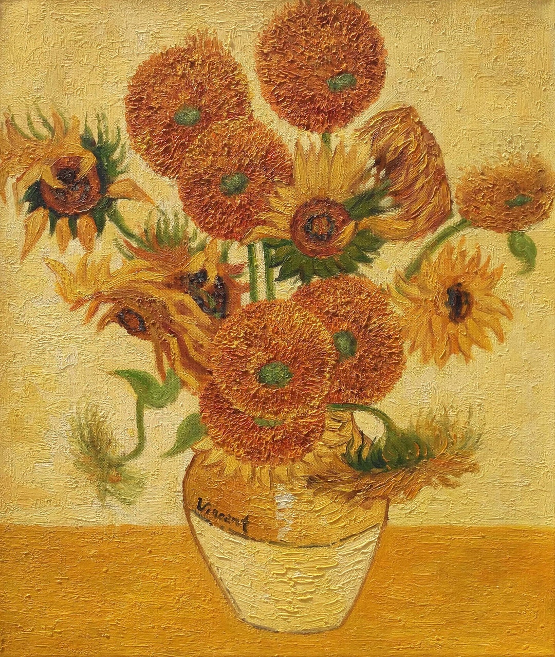 Vincent Van Gogh Sunflowers Amsterdam Version 50 X 60 Cm & Sunflowers