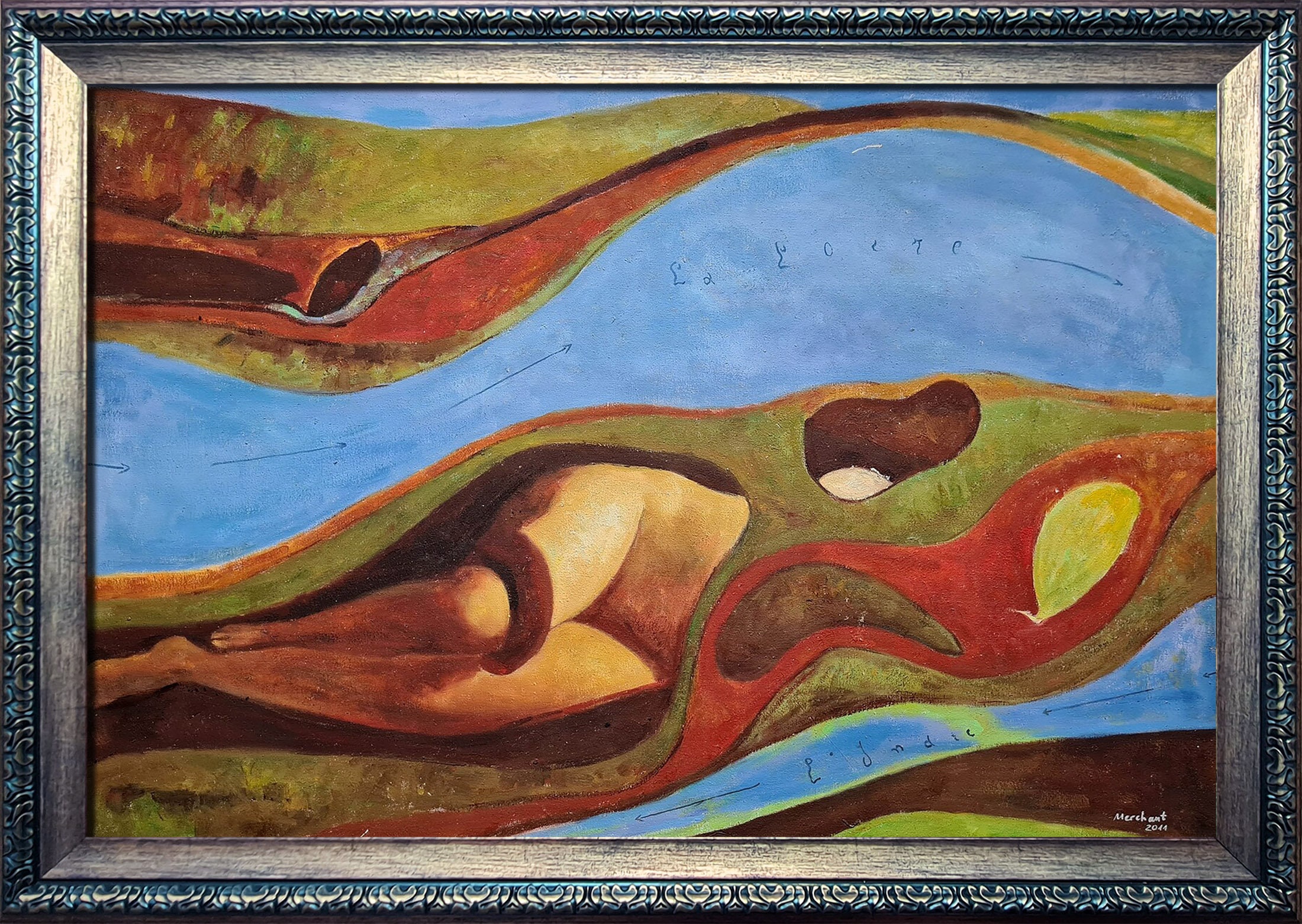 Max Ernst - the Garden of France 60 X 90 Cm HANDMADE IN STOCK Oil