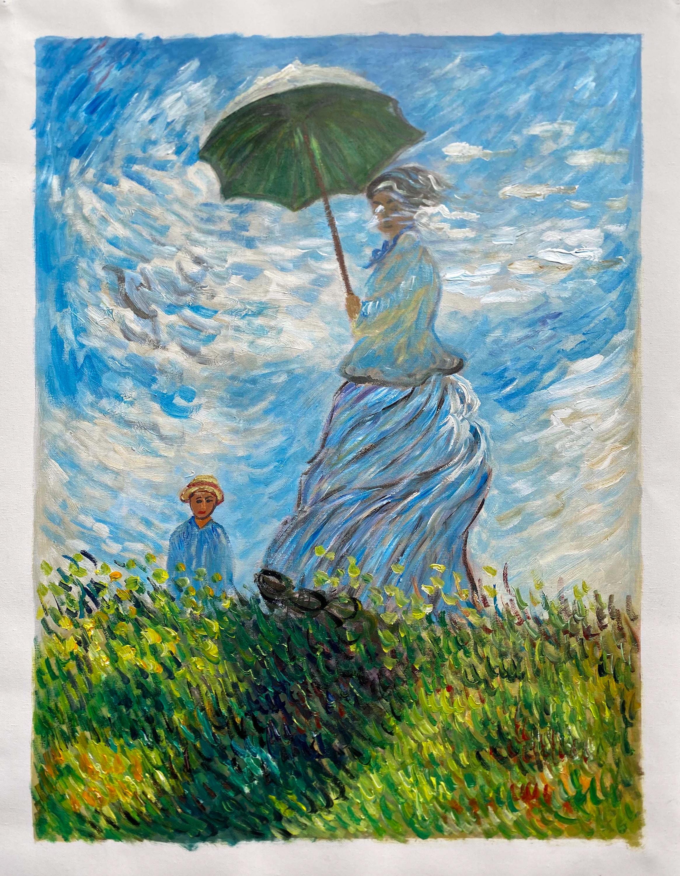 CM = Claude Monet the Walk Woman With a Parasol 60 X 80 Cm