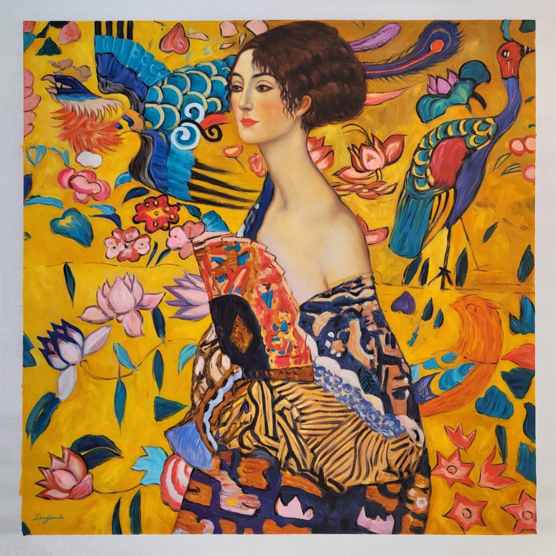 File:Gustav Klimt - Dame mit Fächer.jpeg - Wikipedia
