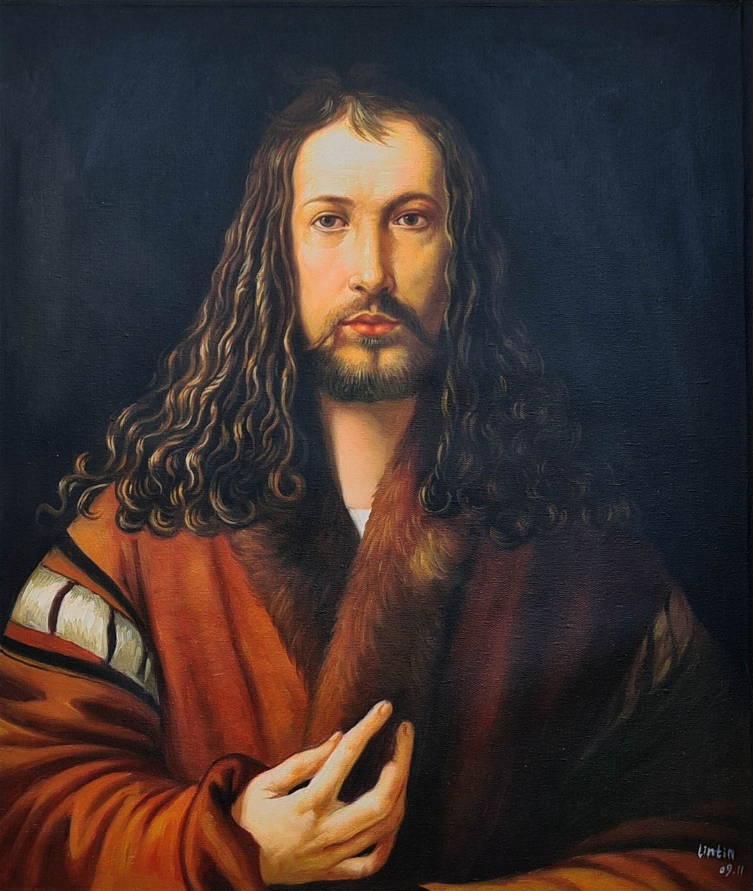 Albrecht Durer Self-portrait at the Age of Twenty Eight 50 X 60 Cm ...