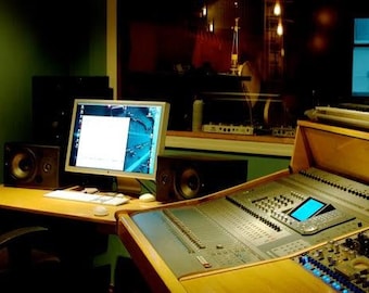 Custom Recording studio workstation desk