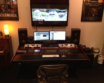 Custom Recording studio workstation desk