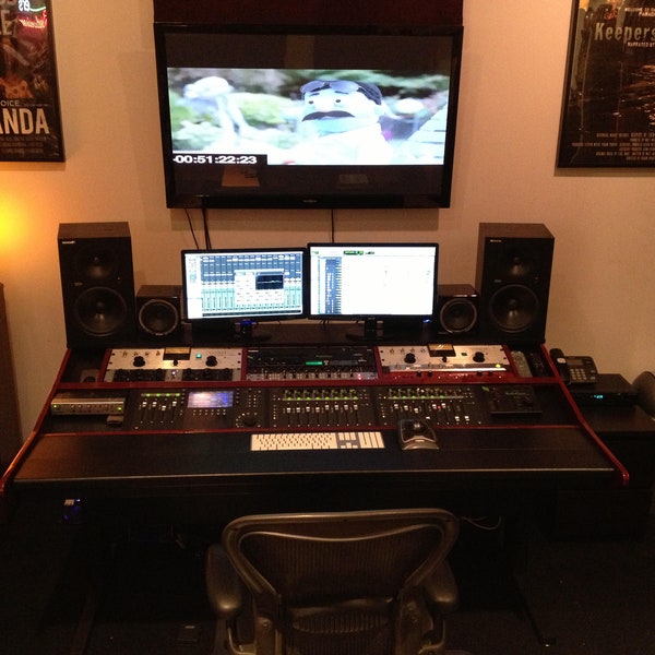 Custom Recording studio workstation desk