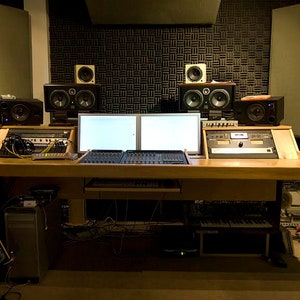 Custom Recording studio workstation desk