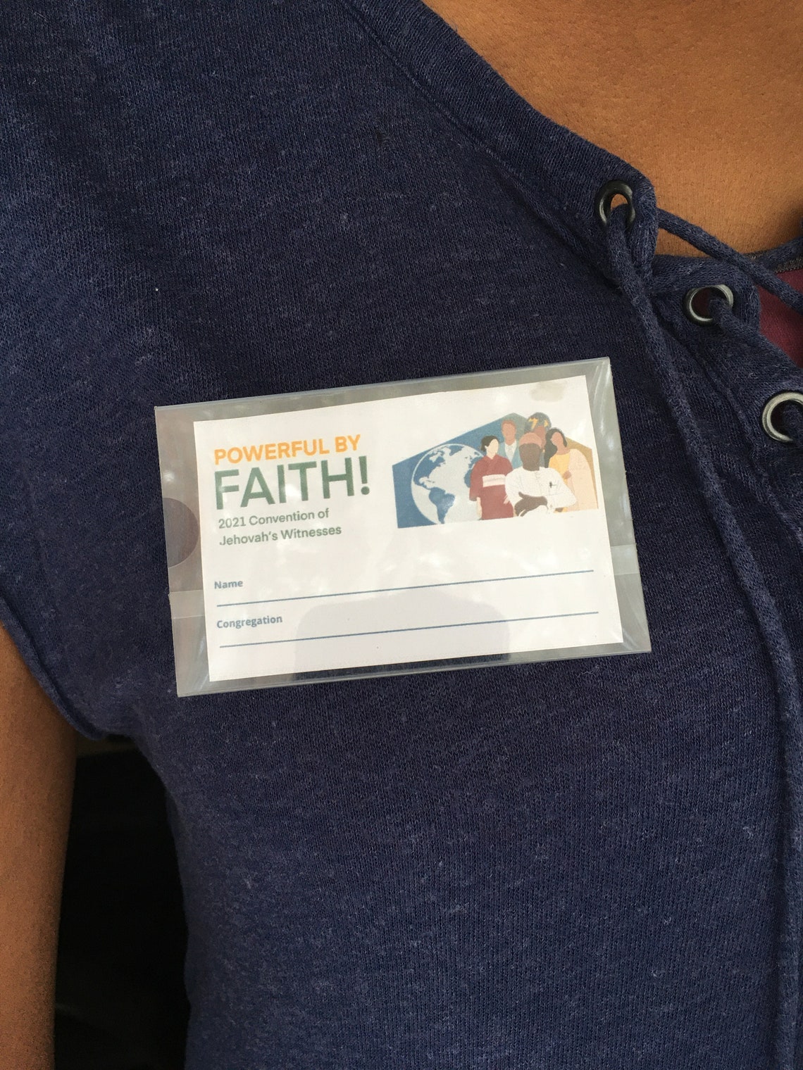 JW 2021 Convention Badge 2021 Powerful by Faith convention Etsy
