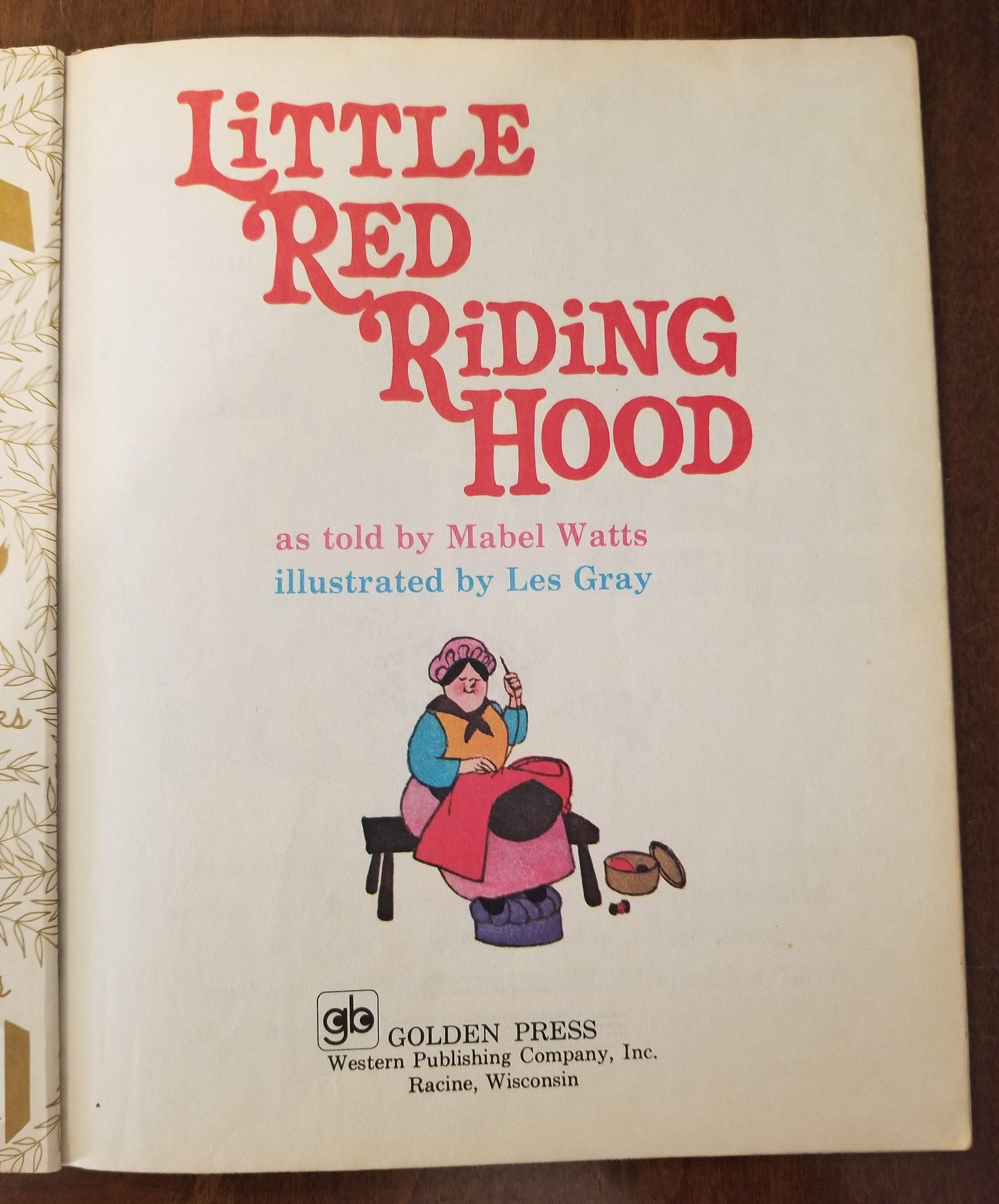 Little Red Riding Hood A Little Golden Book Vintage Children's 1972 - Etsy