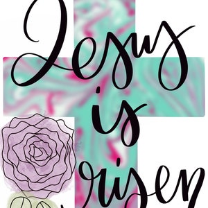 Jesus is Risen Sublimation Design