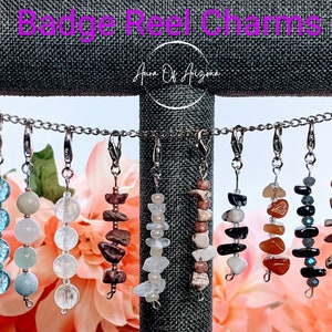 Bling Badge Reel, Badge Reel Charms, Badge Bling, Work ID Accessories, Nurse Gift, Keychain Accessories, Gift for Coworker