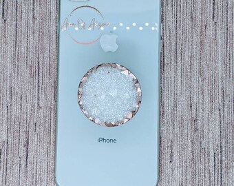 Resin Geode Phone Grip, Phone Accessories, Druzy Phone Grip, Geode Phone Grip, Phone Stand Cute, Resin Phone Grip, Tablet Grip Holder