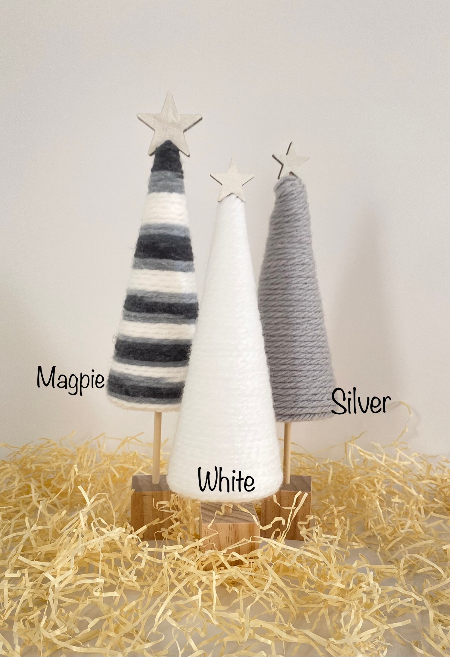 Our Hopeful Home: How To Make A Rustic White Wool Yarn Christmas Tree