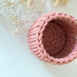 Small Crochet Basket, Storage Basket, Home Décor, Rope Basket, Cord Basket, Small Basket image 2