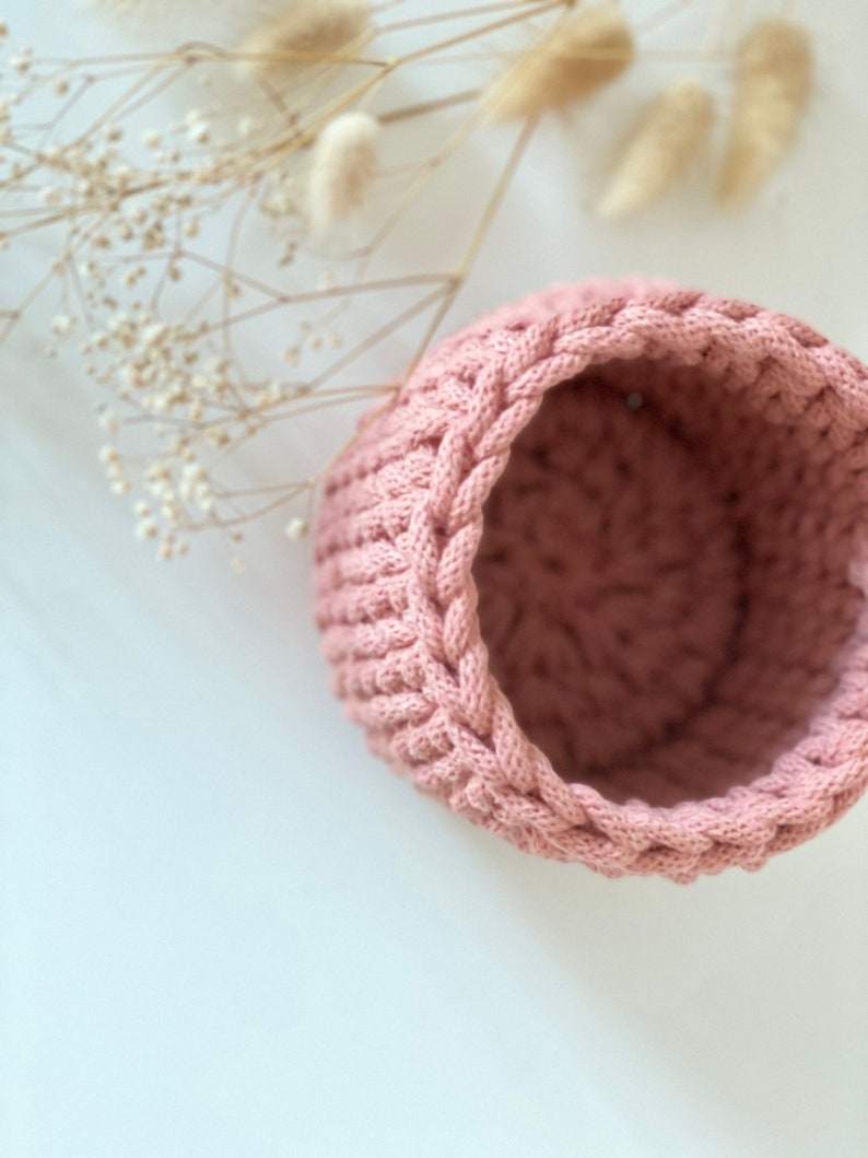 Small Crochet Basket, Storage Basket, Home Décor, Rope Basket, Cord Basket, Small Basket image 2