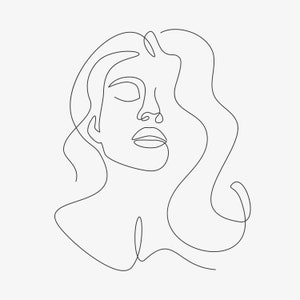 Archivo de bordado Mujer Estilo de una línea Archivo de bordado Mujer Estilo de una línea Una línea