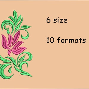 Flower Machine Embroidery Design