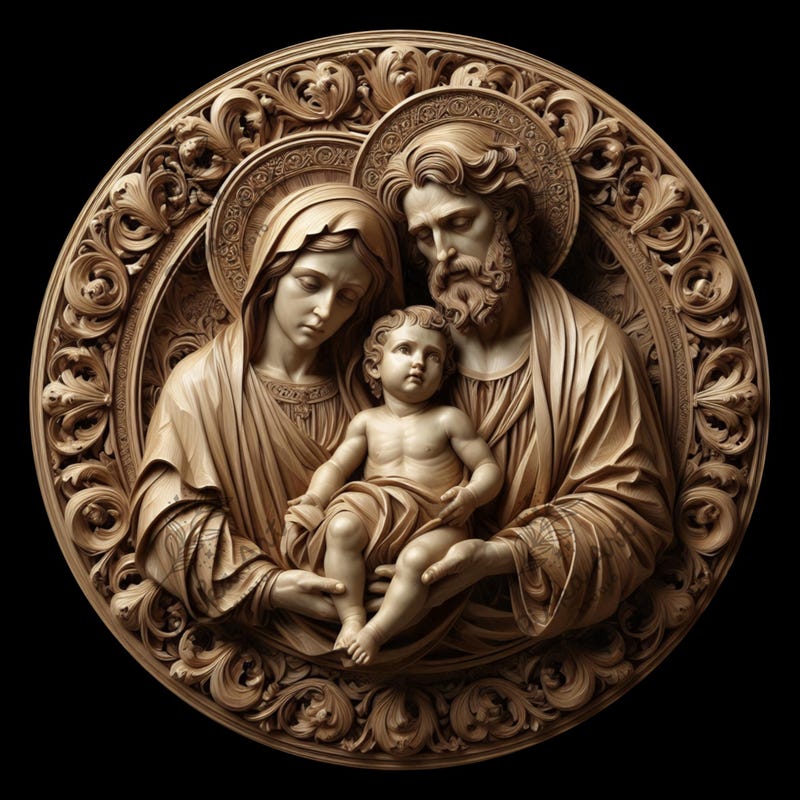 Holy Family Svg - Etsy