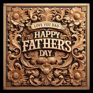 Father&#39;s Day 3D Illusion Laser Engraving File (Digital Download)