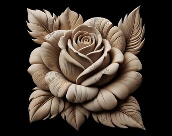 Diseño de Rosas con Grabado Láser: Arte Floral en Relieve (Descarga Digital)