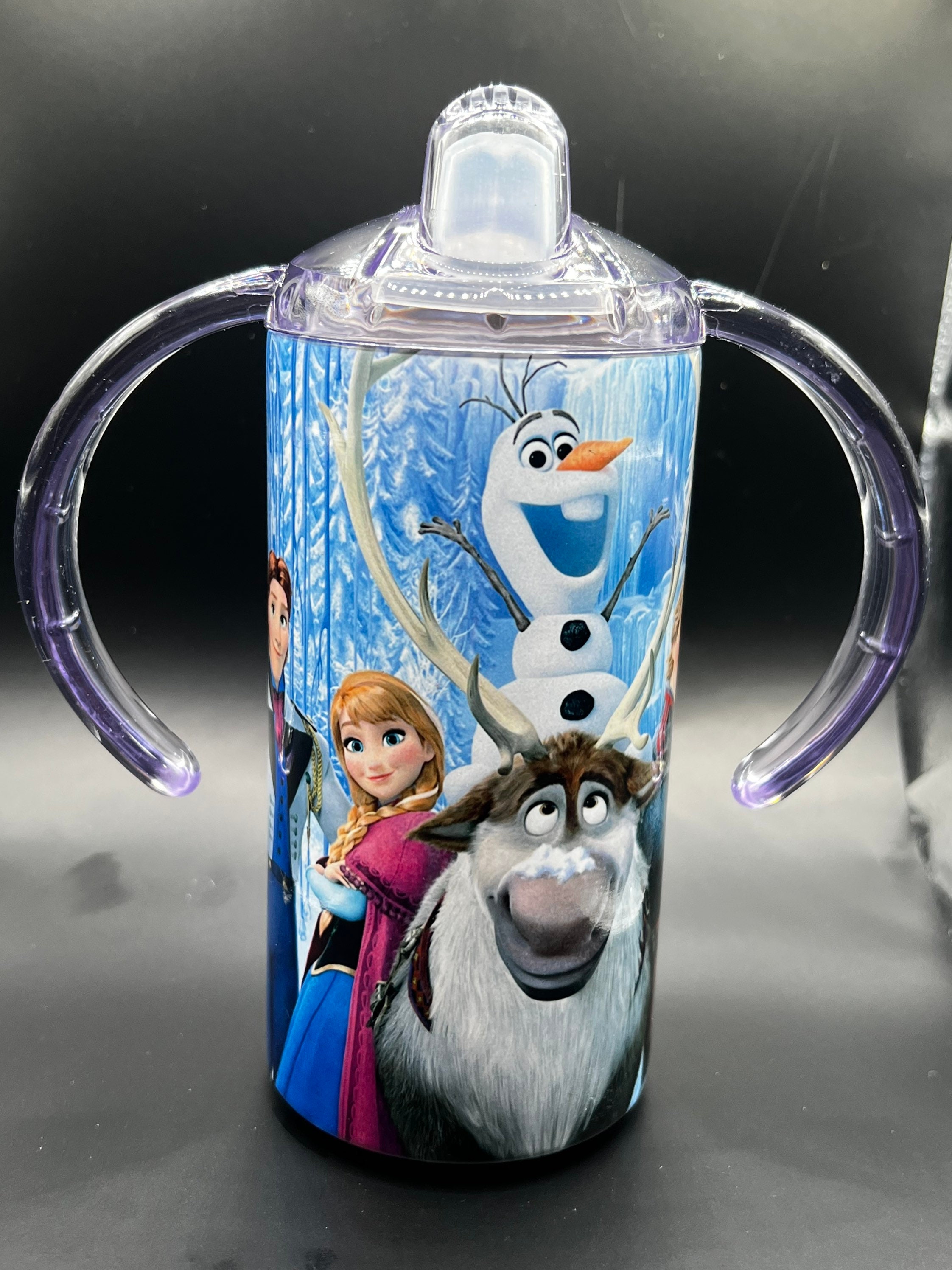 Disney Frozen Sippy Cups for Toddlers Set - Bundle with Frozen Reusable  Sippy Cup with Straw Plus Frozen Take Along Mini Activity Set