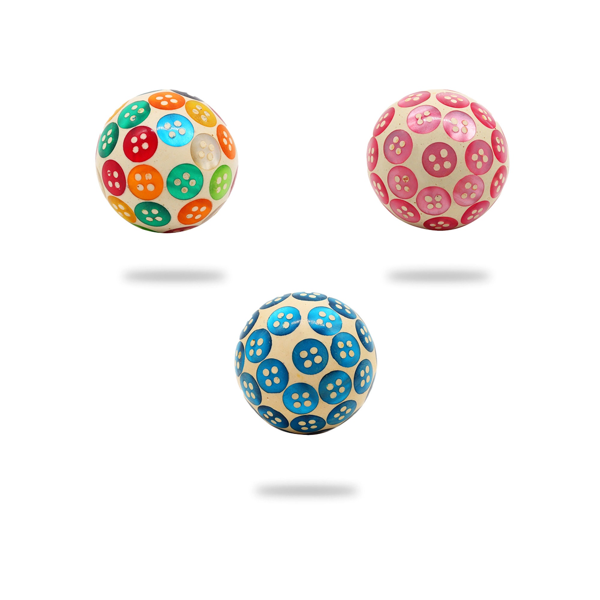 Möbelknöpfe aus Harz wahlweise in blau rosa oder bunt | Etsy