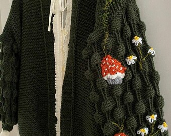zara cardigan mushroom