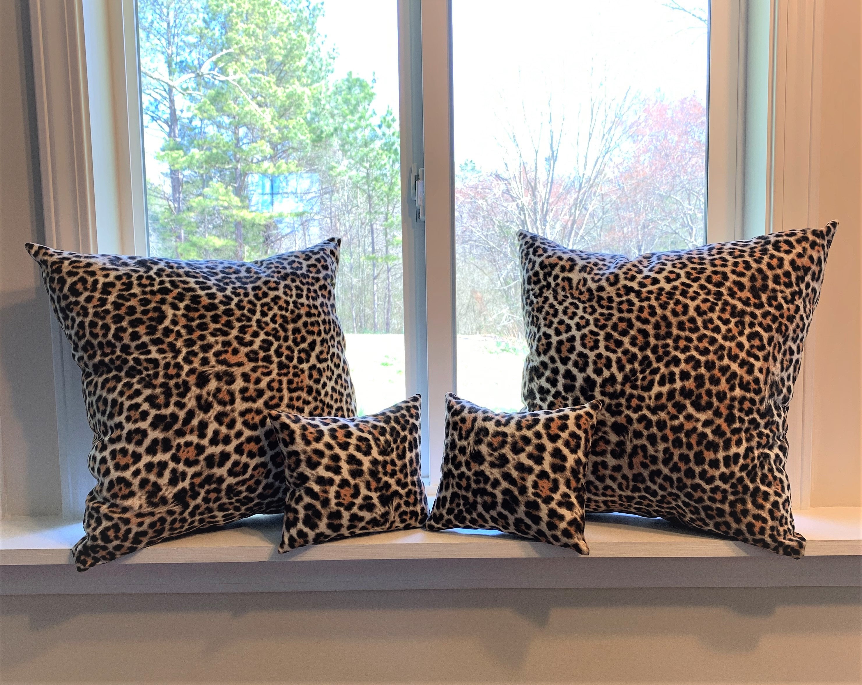 Cheetah Print Premium Stuffed Pillow Collection avec 2 Etsy