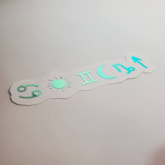 Custom Zodiac Decal, Astrology Decal, Holographic Zodiac Decal, Holographic Decal, Laptop Decal, Zodiac Laptop Decal, Tumbler Decal, Zodiac