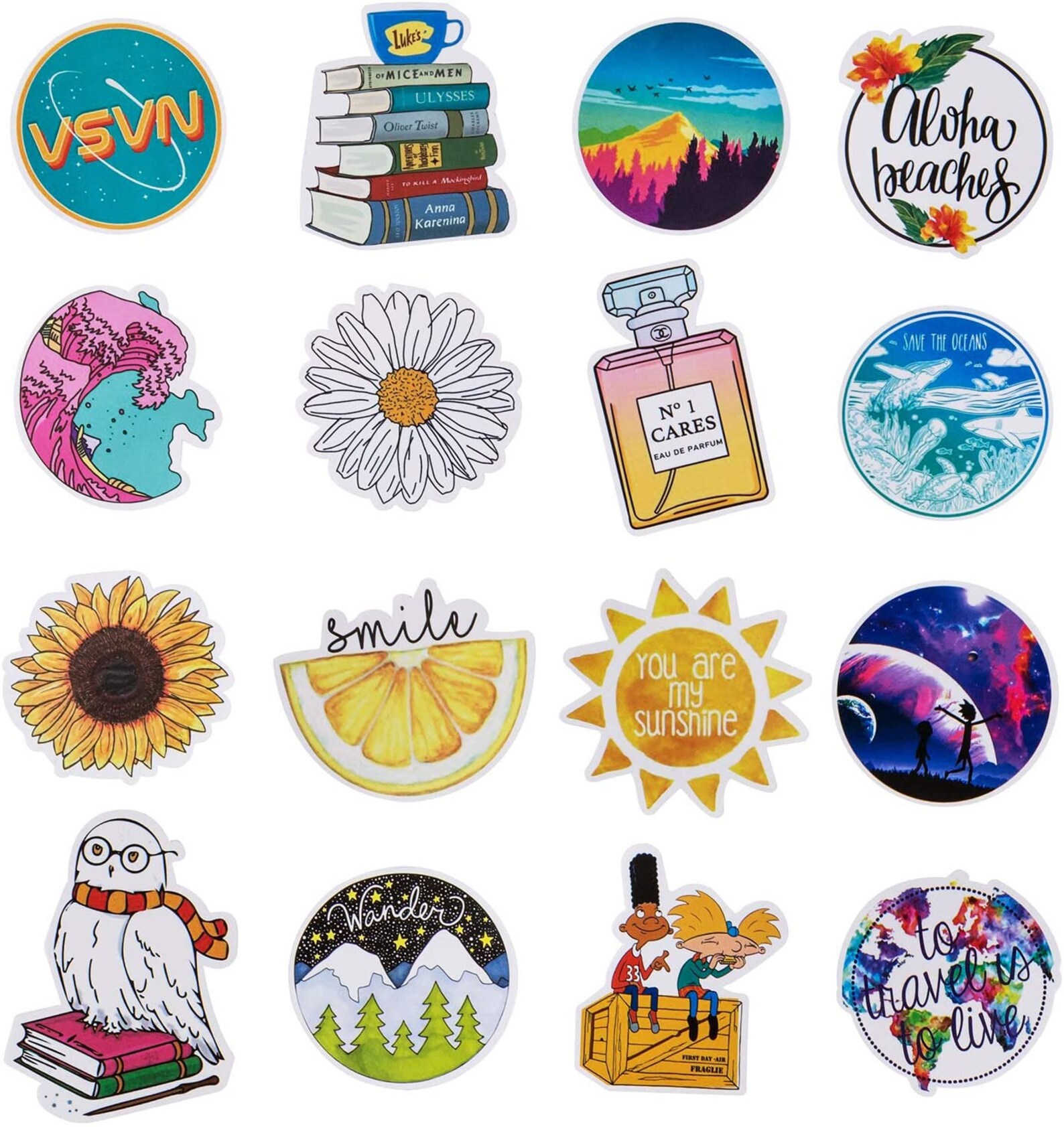 50pcs Kid Teen Stickers Decorate Sticker Goodvibes Motivation Etsy