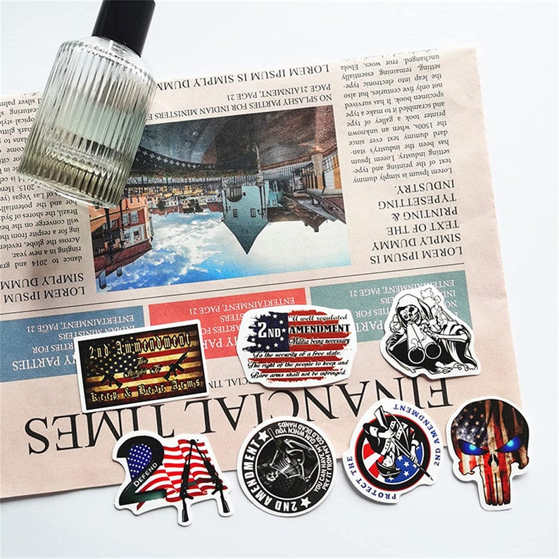 50pcs 2nd Amendment Stickers Laptop Helmet Bike Skateboard - Etsy