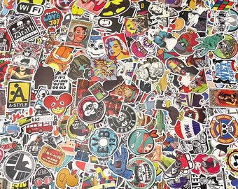 100pcs Custom Stickers Mixed No Duplicate Mystery Themed Stickers Pack For Decorative Skateboard Laptop Decals Home Art