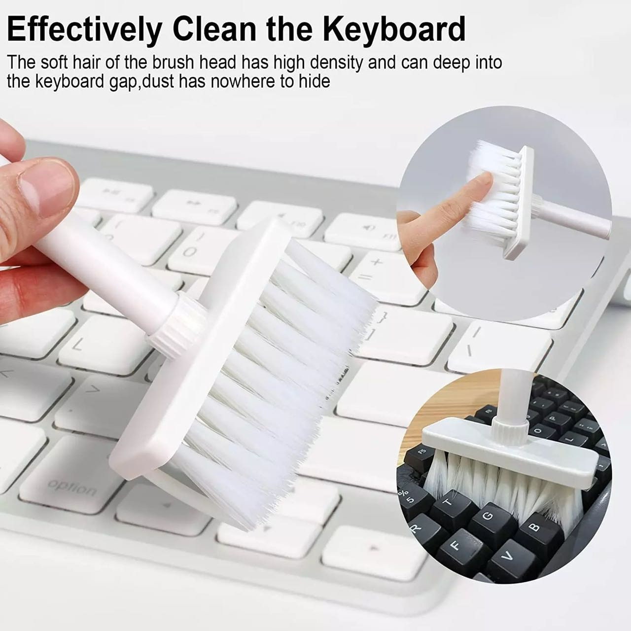 MECHKYP Keyboard Cleaning Brush for Mechanical Keyboard/ Computer Screen /  Desktop / Camera / Car Small Wood Soft Brush Cleaning Tool 