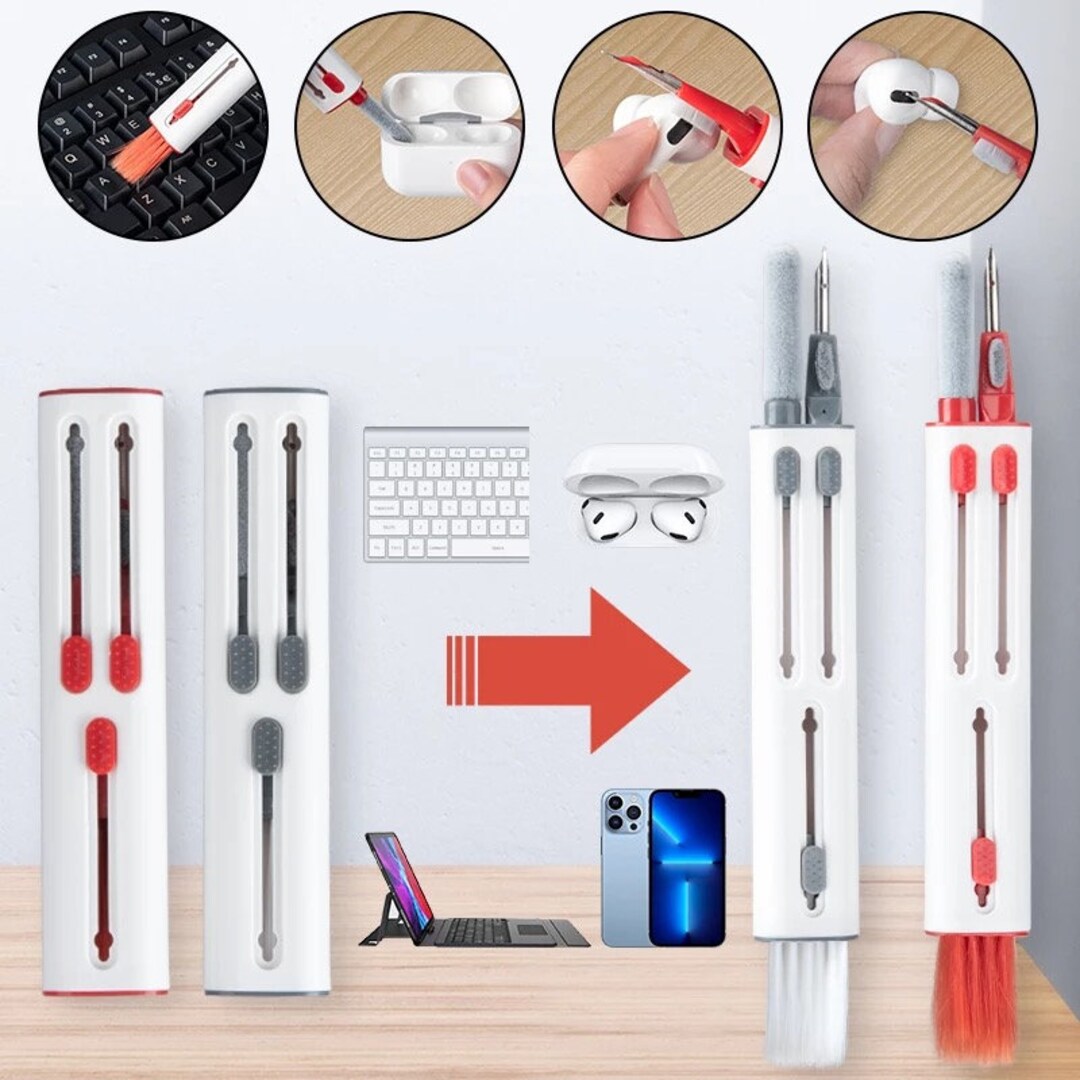Multifunction Cleaning Pen With Soft Brush Flocking Sponge Etsy