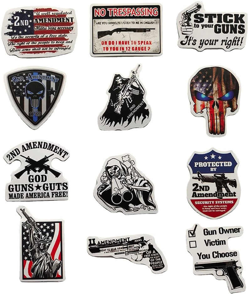 50pcs 2nd Amendment Stickers Laptop Helmet Bike Skateboard - Etsy