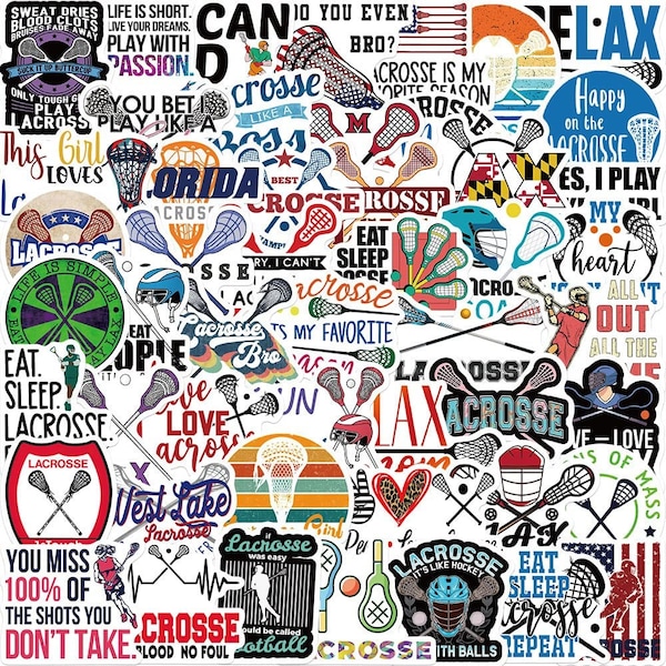 Lacrosse Wall Decals Etsy