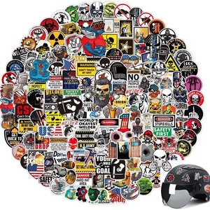 200 stks Lassen Lasser Stickers Monteur Bouw Decals Versieren voor Auto Bumper Laptop Decals Bureau Tafel Winkel Spiegel School Briefpapier