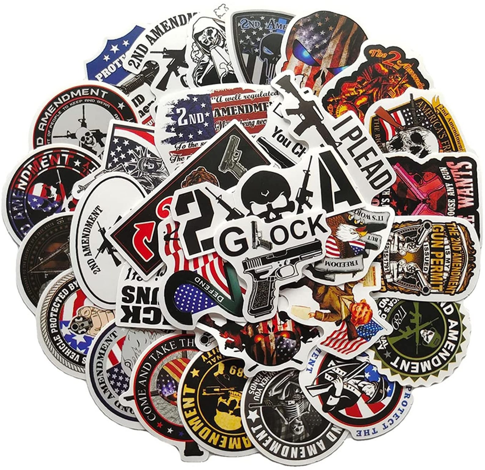 50pcs 2nd Amendment Stickers Laptop Helmet Bike Skateboard - Etsy