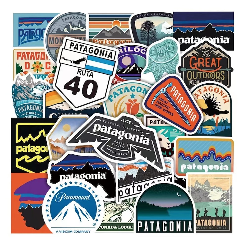 100pcs Adventure Outdoor Nature View National Stickers Decorative ...