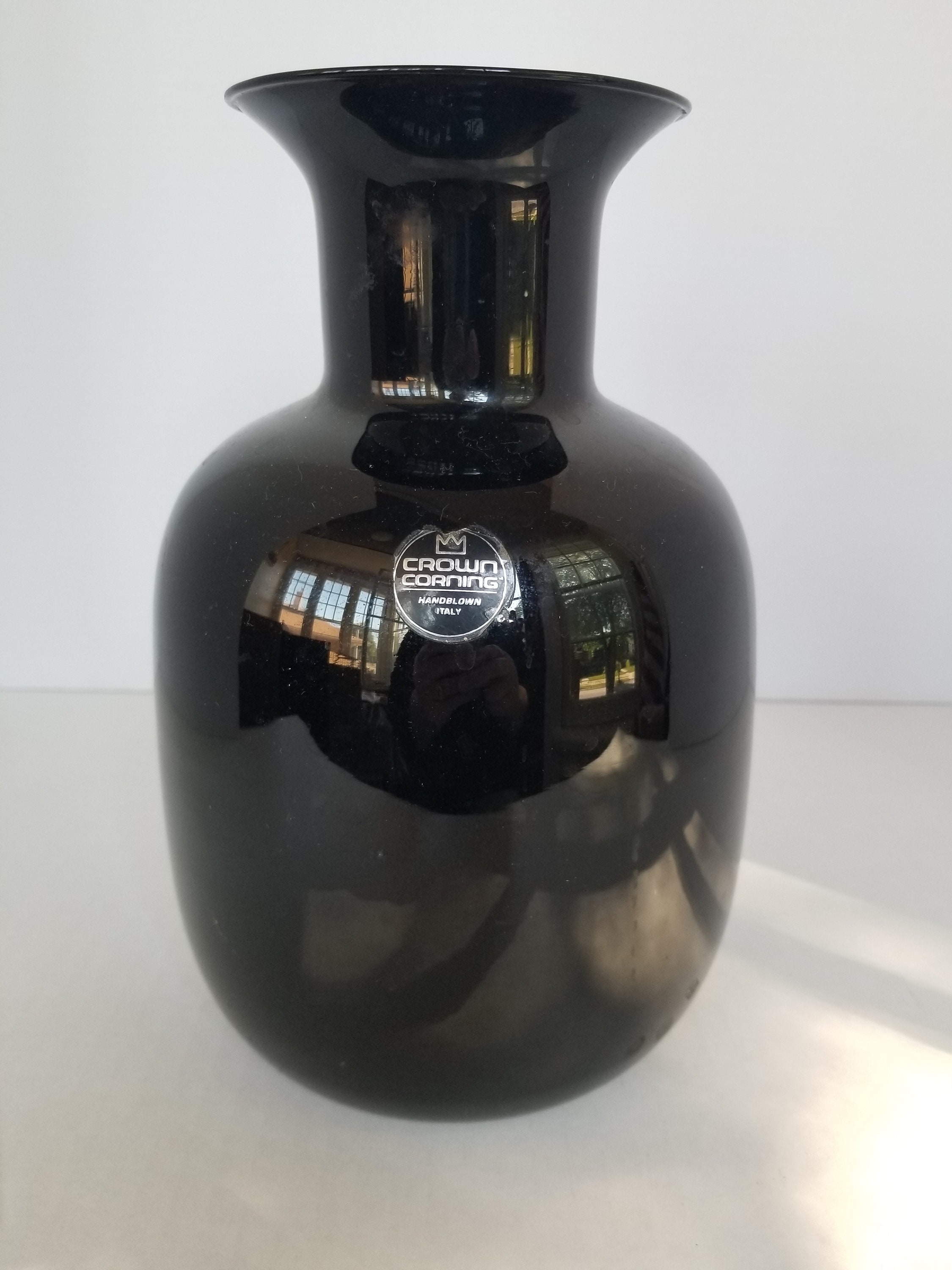 Crown Corning Vase Etsy