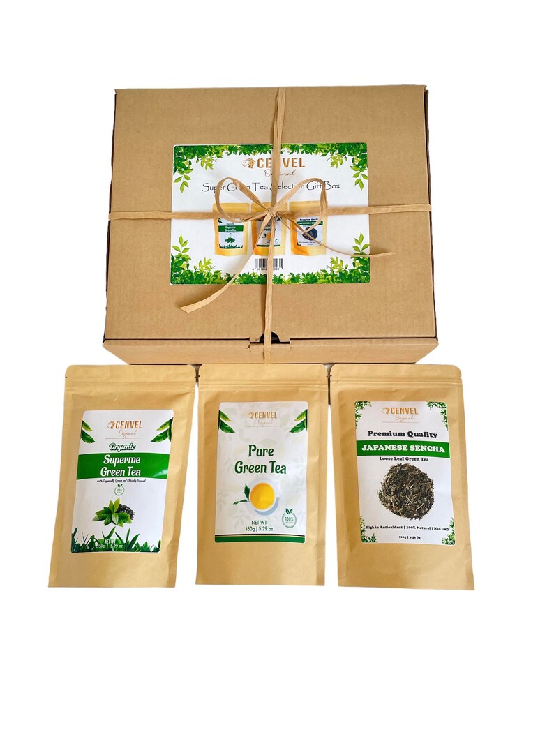 Super Green Tea Hamper Selection of Our Organic Green Tea Pure Green