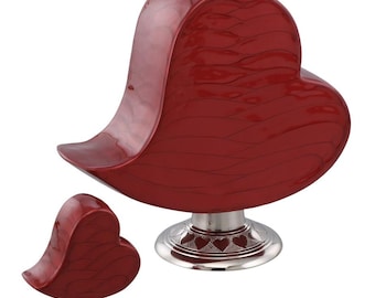Eternal Love Heart Adult Cremation Urn or Keepsake for Ashes