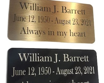 Custom Engraved Brass Name Plate