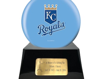Baseball Fan Cremation Trophy Urn - Kansas City Royals