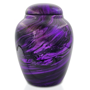 Deep Purple Adult Cremation Urn for Ashes