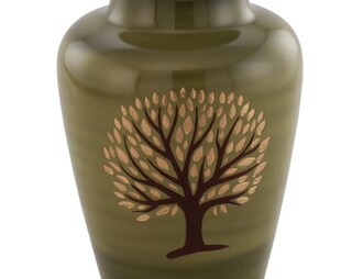 Urna Ceneri Albero Della Vita – Adulto, Artigianale, Verde – Alpha Living