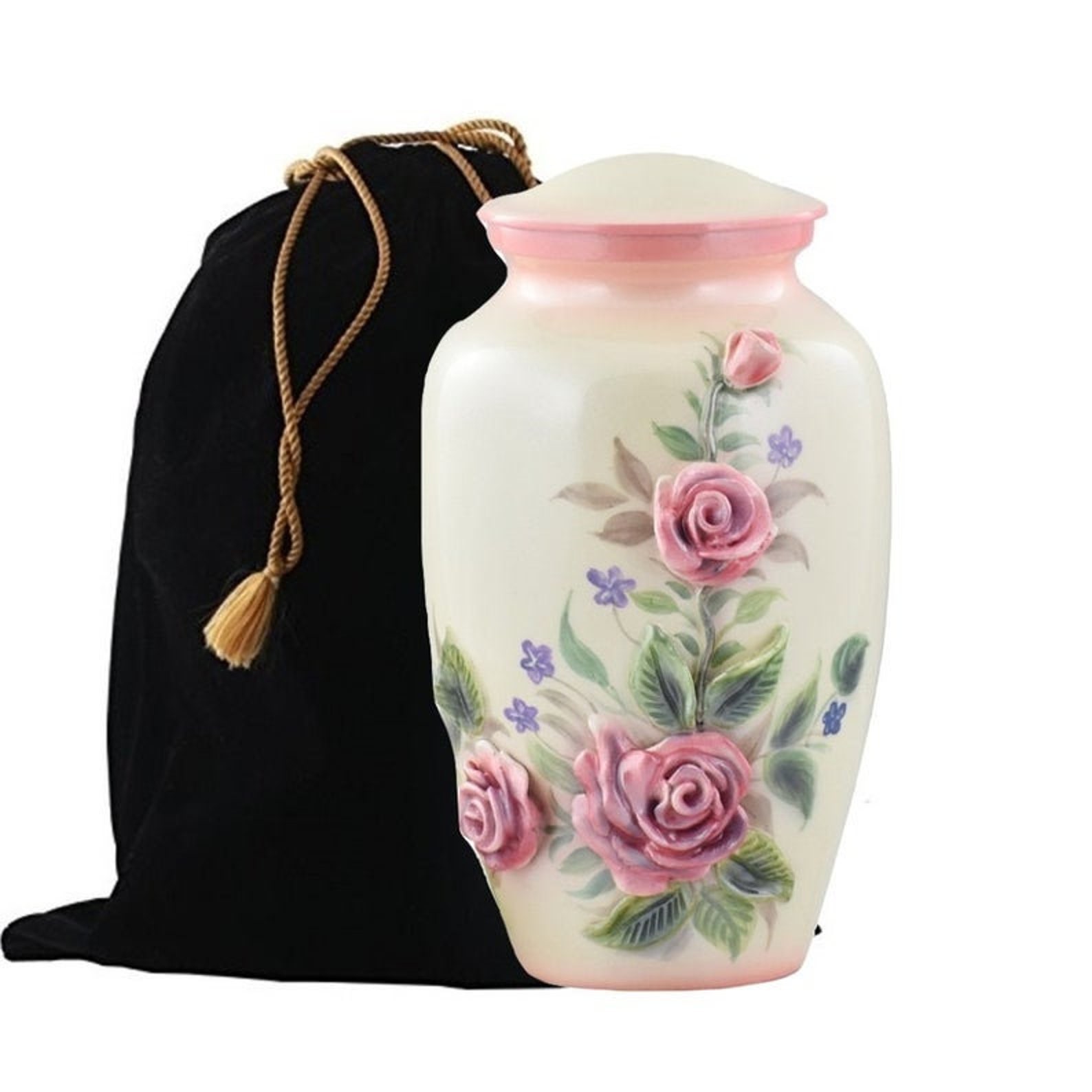 Handcrafted Pink Rose Sculpture Urn Adult Cremation Urn for Etsy